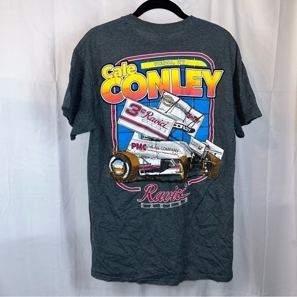 Cale Conley Shirt Short Sleeve Racing Car Crewneck Pull Over Top West Virginia - Picture 10 of 10